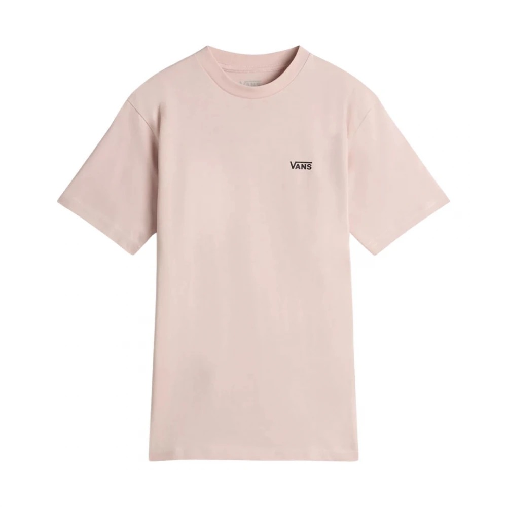 Vans Left Chest Logo Tee Em Kadın T-shirt VN0A7RSRO3N1 (VN0A7RSRO3N1) Pudra