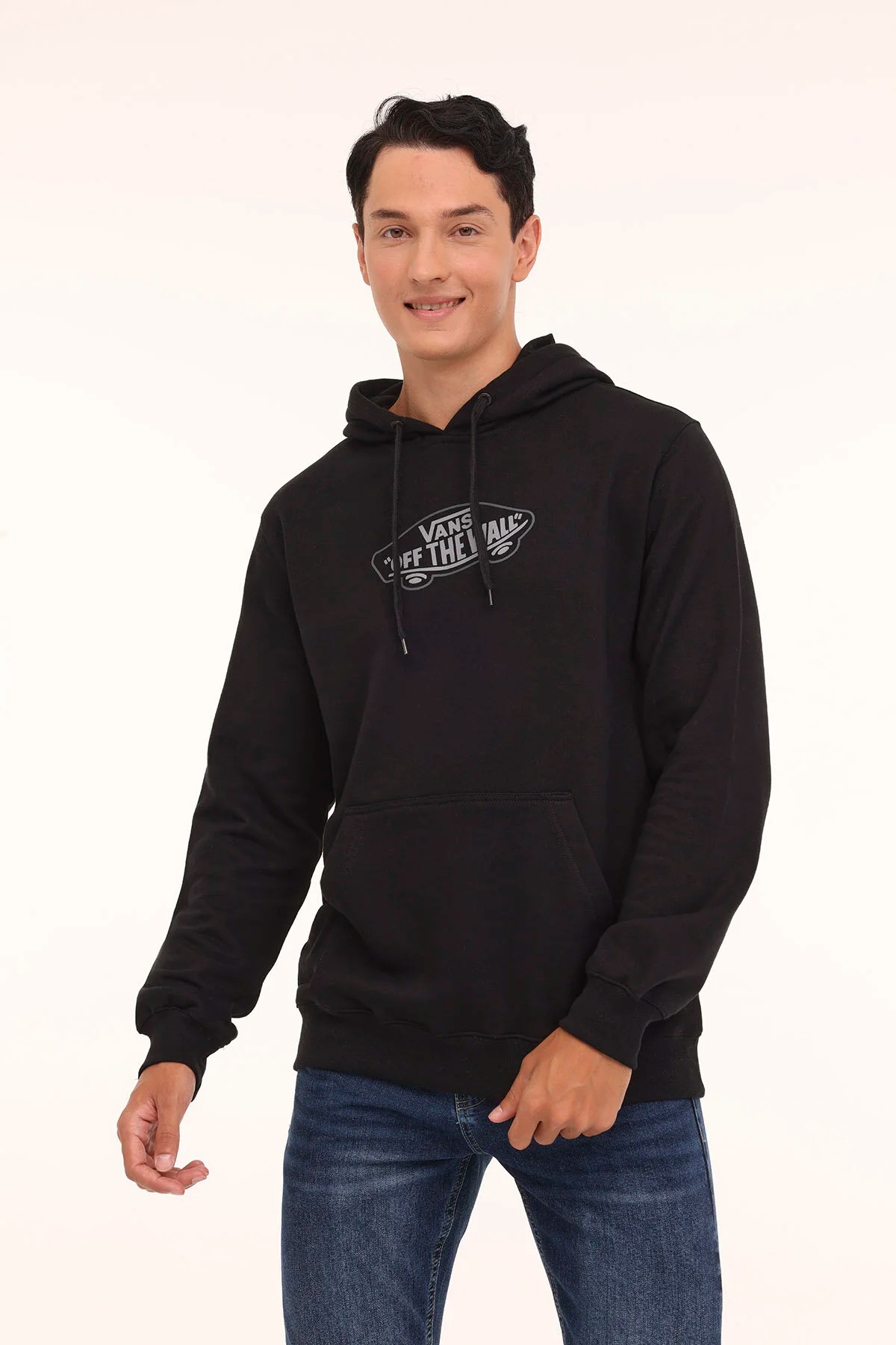 Vans Off The Wall Pullover II-B Erkek Sweatshirt VN000HVNBLK1 (VN000HVNBLK1) Siyah