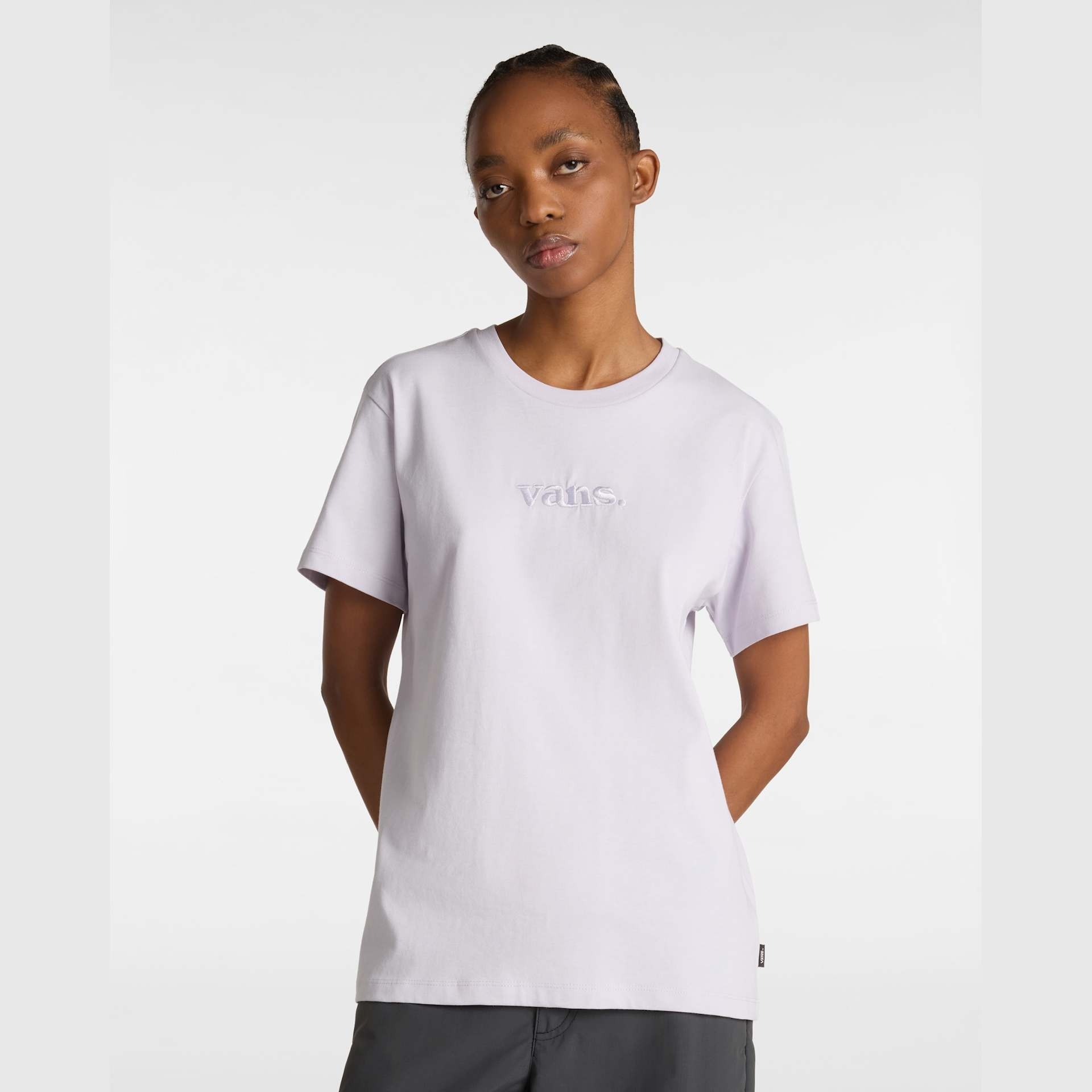 Vans W Essential Bff Ss Kadın T-shirt VN000P5UUUI1 (VN000P5UUUI1) Lila