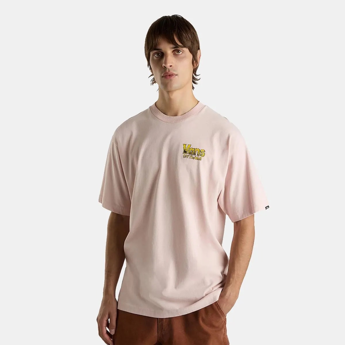 Vans Z Legacy Loose Ss Erkek T-shirt VN000NWNO3N1 (VN000NWNO3N1) Pudra