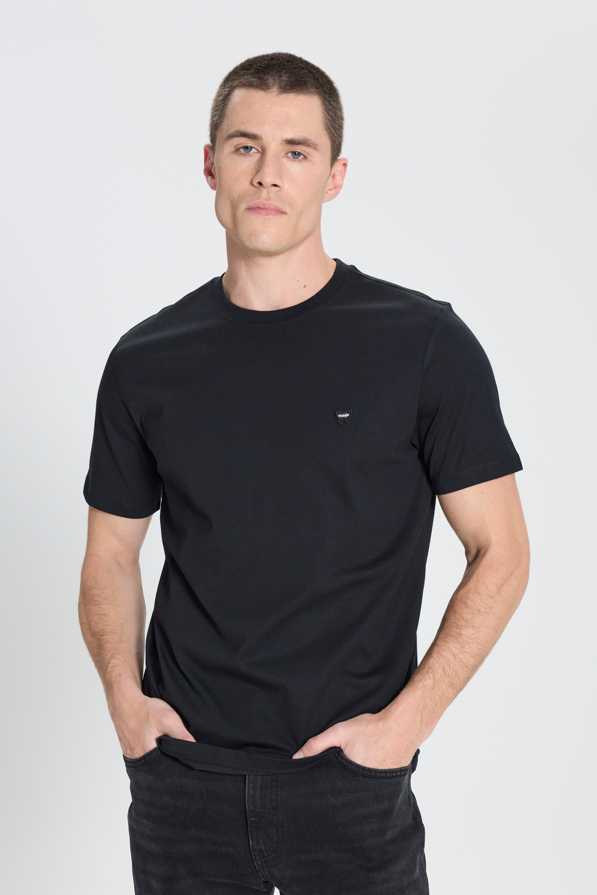 Wrangler Erkek Regular Fit T-shirt (W7NM203877001) Siyah