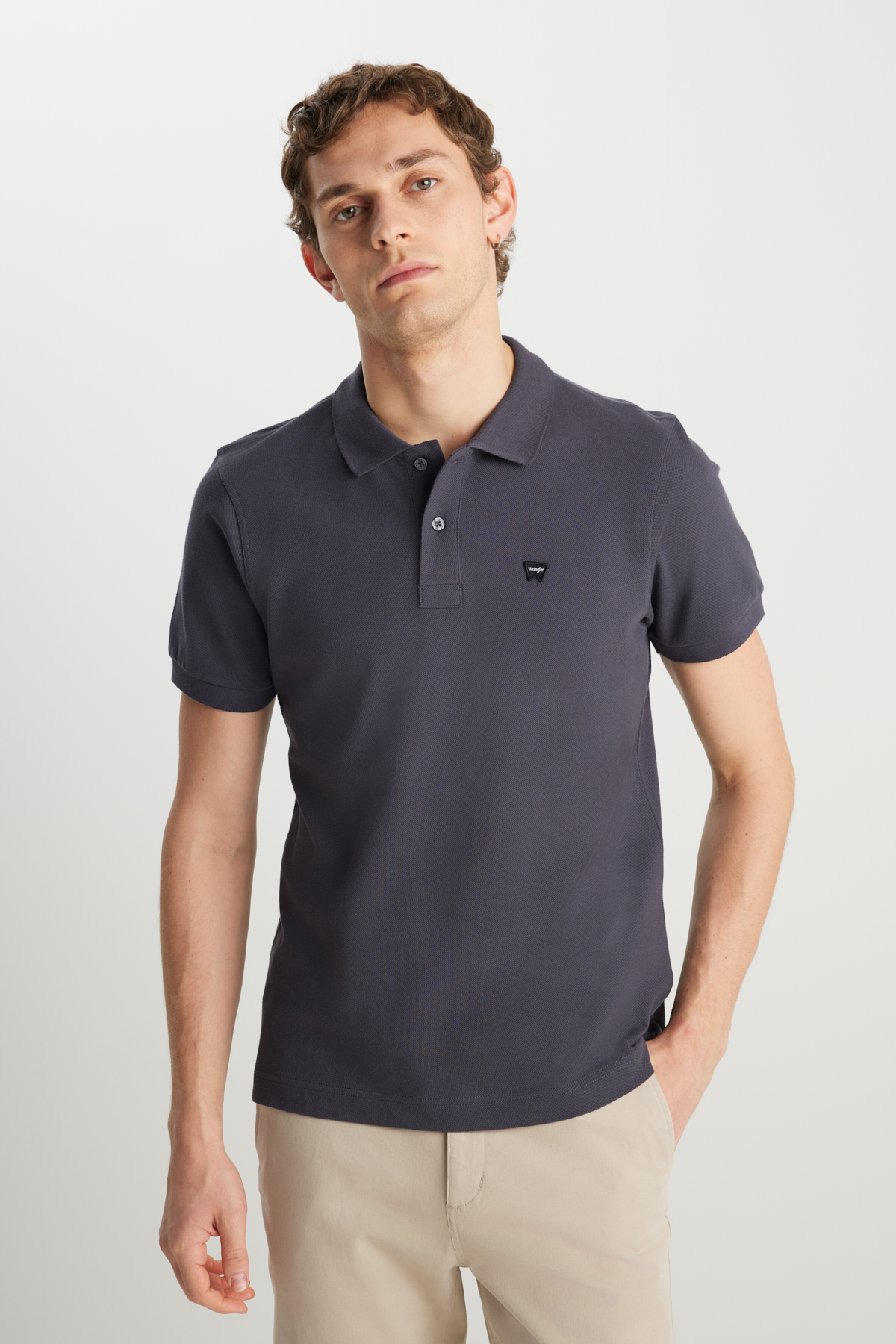Wrangler Regular Fit Erkek Polo T-shirt MW7D5K4XX2T003 (MW7D5K4XX2T003) Antrasit