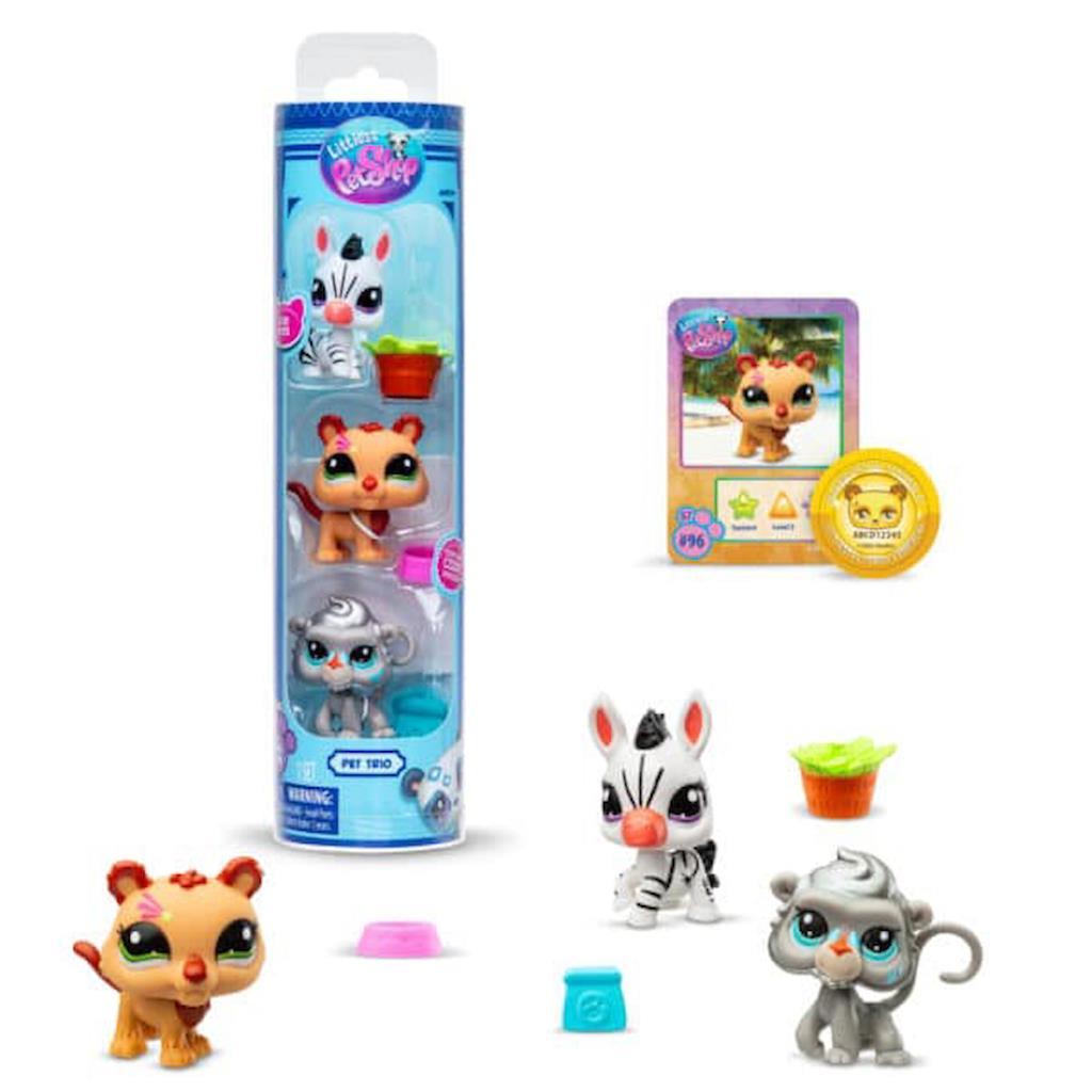 00598 - Li̇ttlest Pet Shop 3 Lü Fi̇gür Set