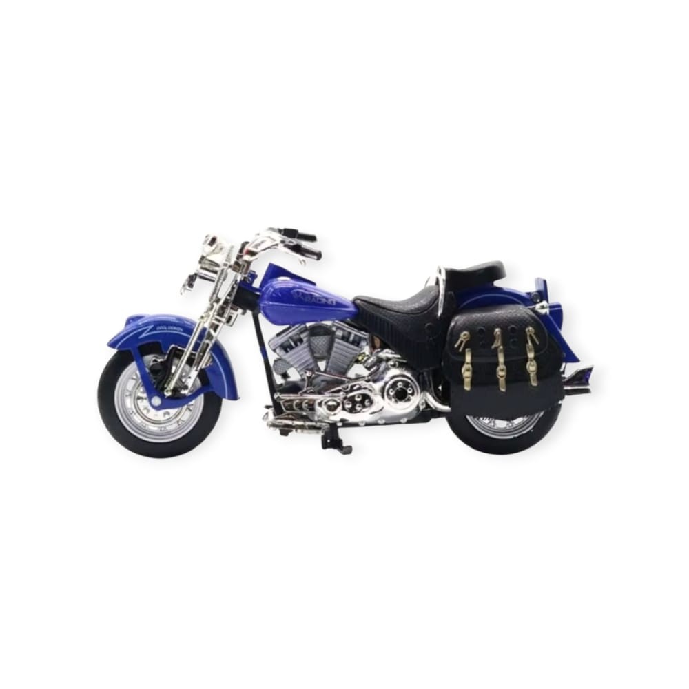1:12 Ölçekli Model Motosiklet - Classic - Hx796 - Mavi 1:12 Ölçekli Model Motosiklet - Classic - Hx796 - Mavi