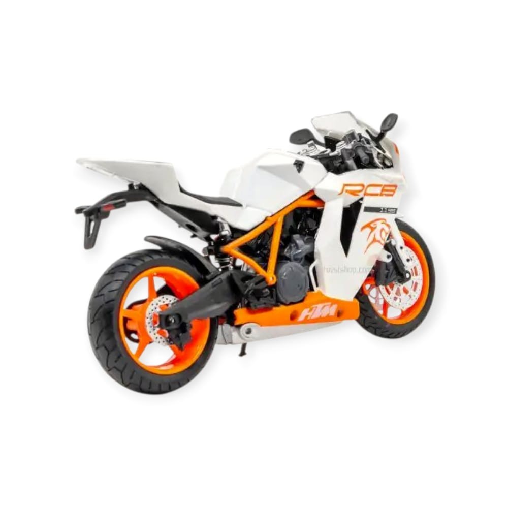 1:12 Ölçekli Model Motosiklet -  Hx797 - Beyaz 1:12 Ölçekli Model Motosiklet -  Hx797 - Beyaz