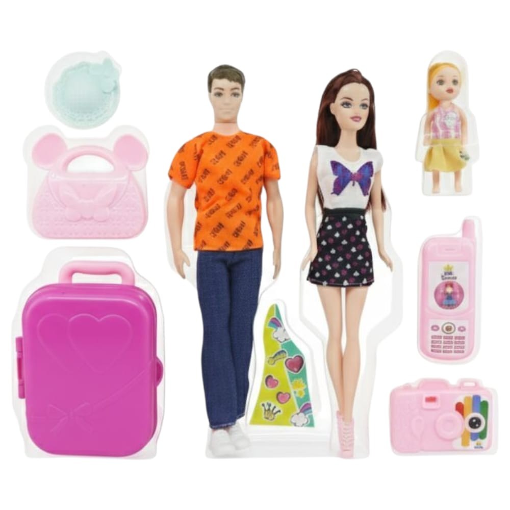 Anlily Aile Tatil Seti Cindy Doll - 02455 Anlily Aile Tatil Seti Cindy Doll - 02455