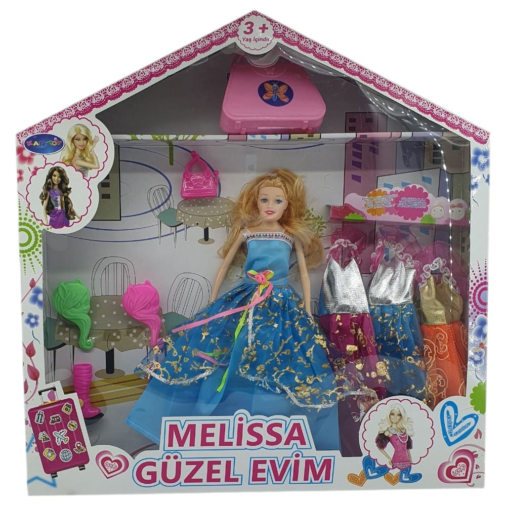 Bebek Yedek Elbiseli Ve Aksesuarlı - 1115-21 - Mavi Bebek Yedek Elbiseli Ve Aksesuarlı - 1115-21 - Mavi