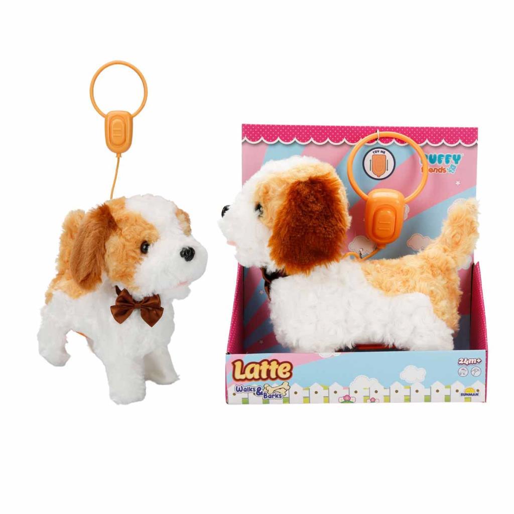 Peluş Yürüyen Sesli Köpek Latte  - Ft-B023