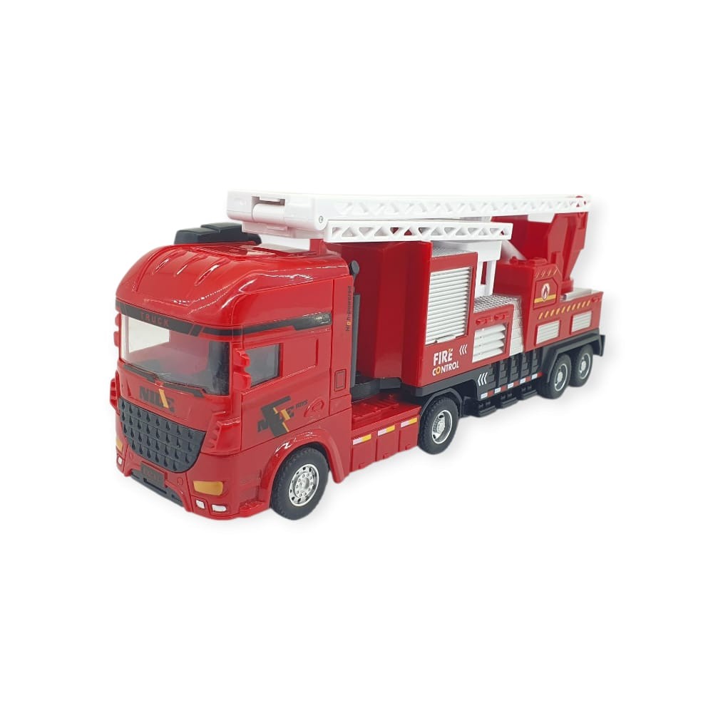 Metal İtfaiye Arabası - Merdivenli 26Cm - 706-45