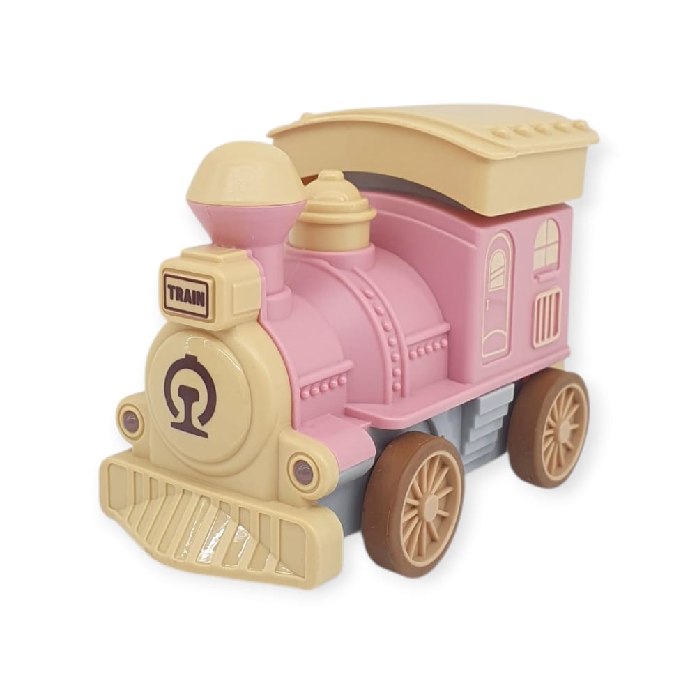 Oyuncak Tren Işıklı Sesli Bas Gitsin 14Cm - Pembe - 8068A