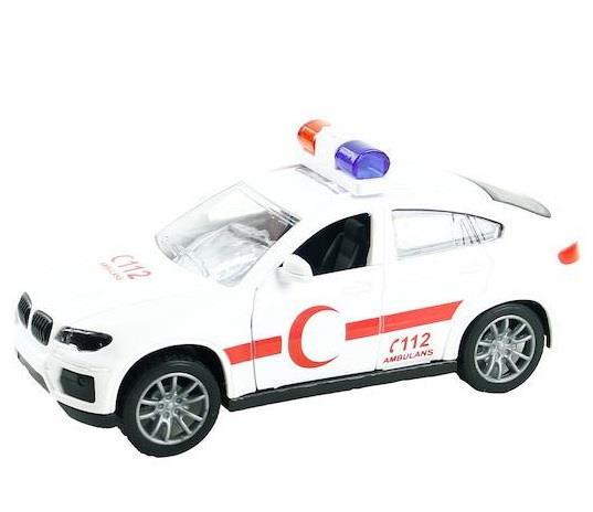 Ambulans Arabası Sürtmeli Plastik - Jw567-062