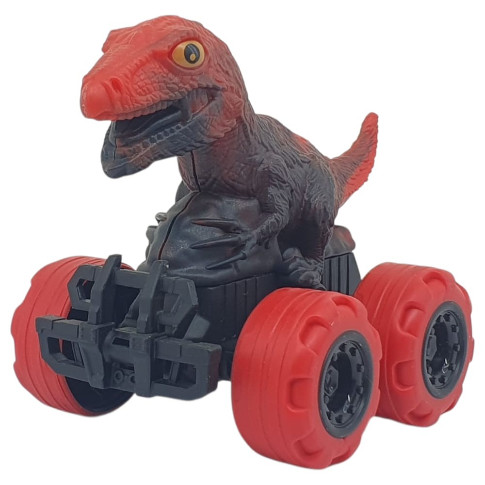 Sürtmeli Dinazor Arabalar 12 Cm - H-20 - T-Rex - Kırmızı