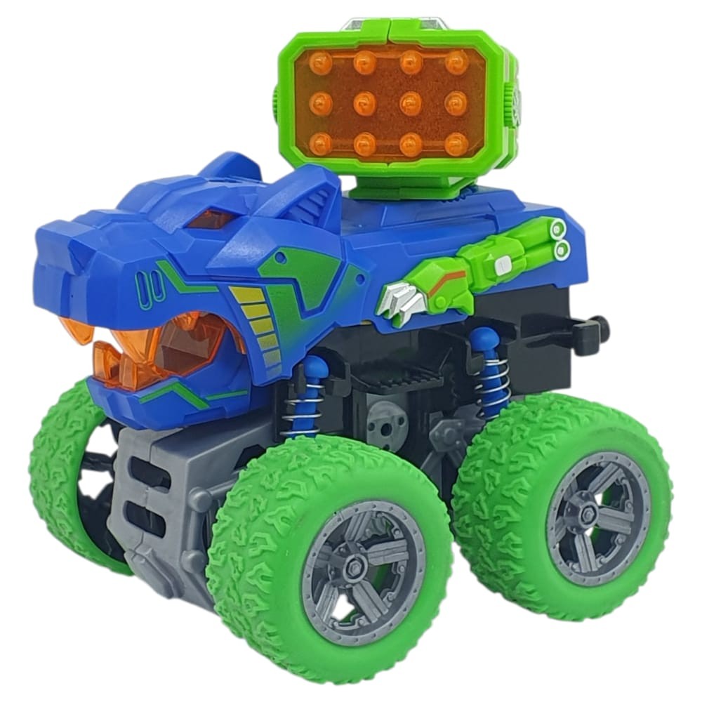 Sürtmeli Dinazor Araçlar - Sesli Ve Işıklı - D500-19 - Lacivert