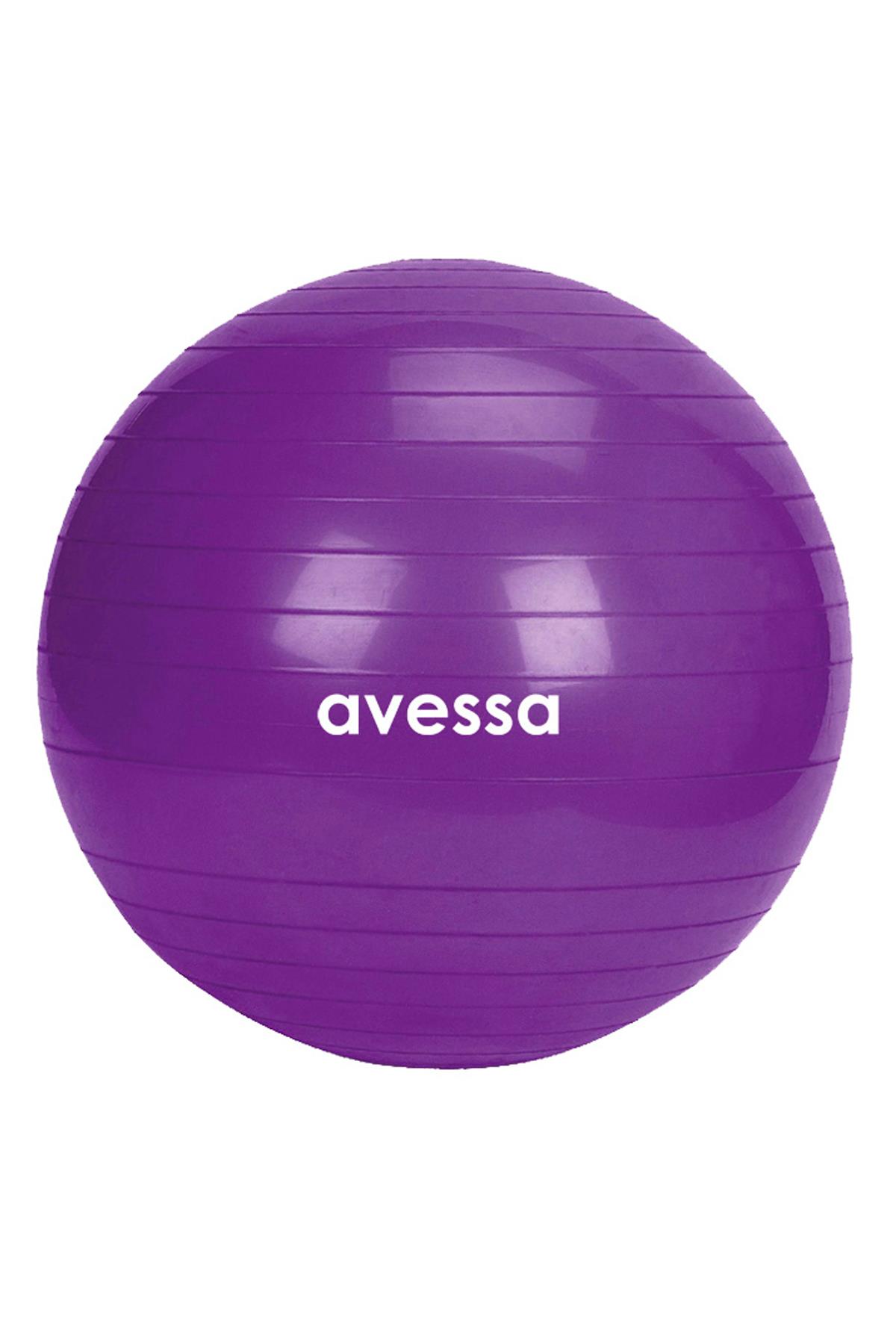 Avessa 65 Cm Pilates Topu Poşet Ambalaj BPT-65 Mor