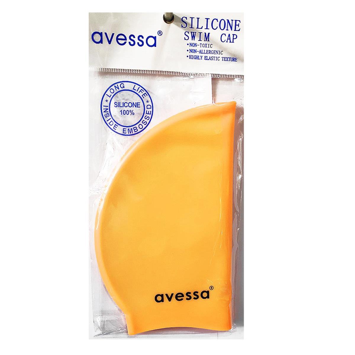 Avessa Silikon Bone Koyu Sarı Havuz Bonesi SC310