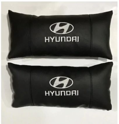 Hyundaı Deri Araç ''boyun Yastığı'' 2 Adet Ortopedik Hyundai Boyun Yastık