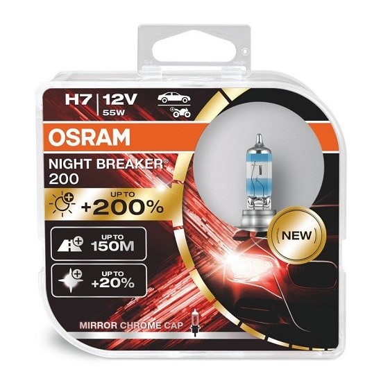 Osram - Osram H7 Night Breaker +%200 Halojen Ampul 2 Adet