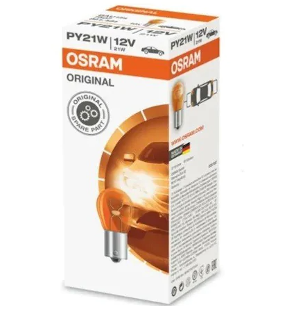 Osram Py21w 12v 21w Tek Duy çapraz Sarı ışık 7507 02b