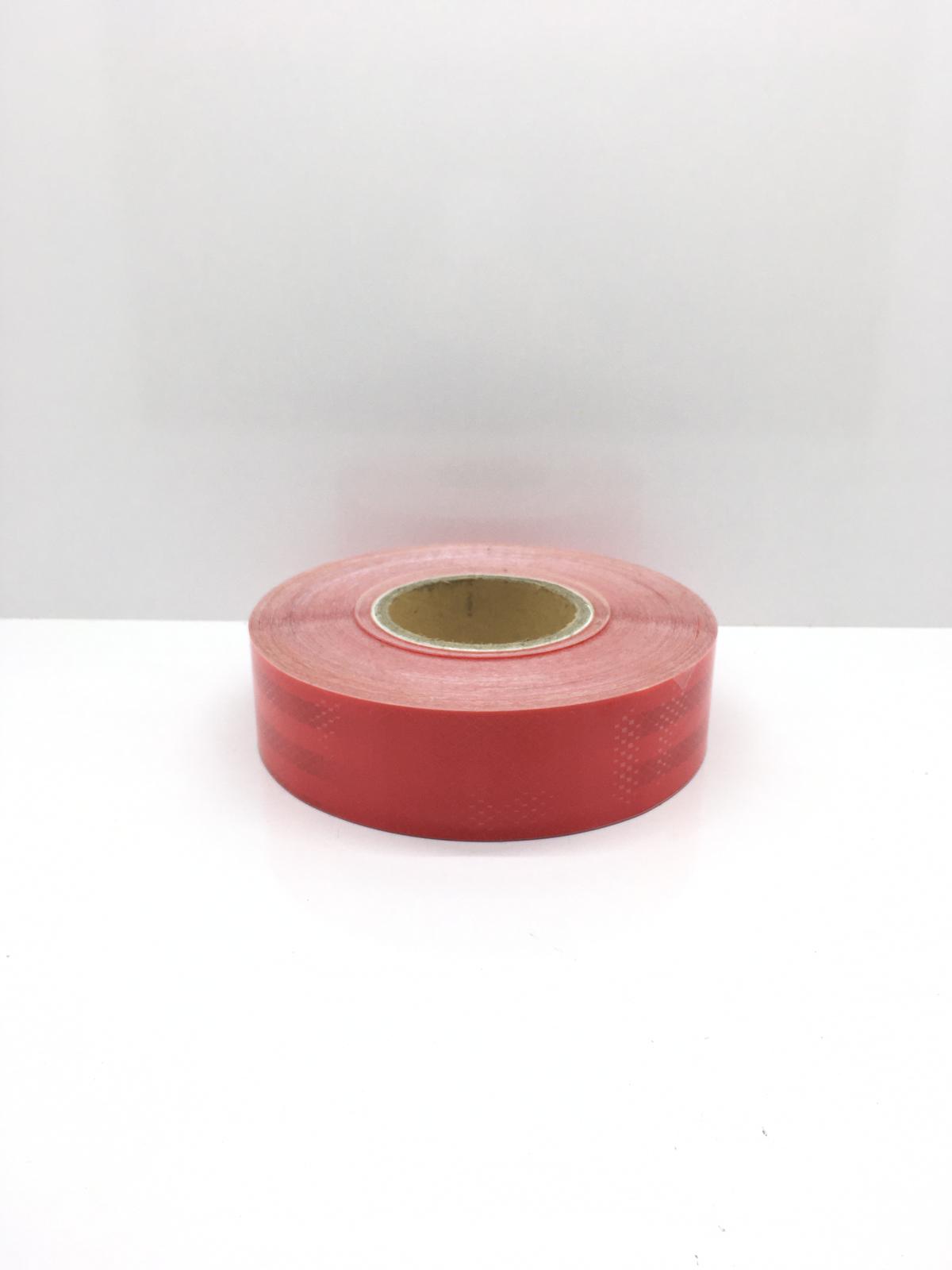 Pakkens Ece 104 Uyumlu 3m Reflektif şerit Reflektör Bant 50 Metre (1 Top) Kırmızı