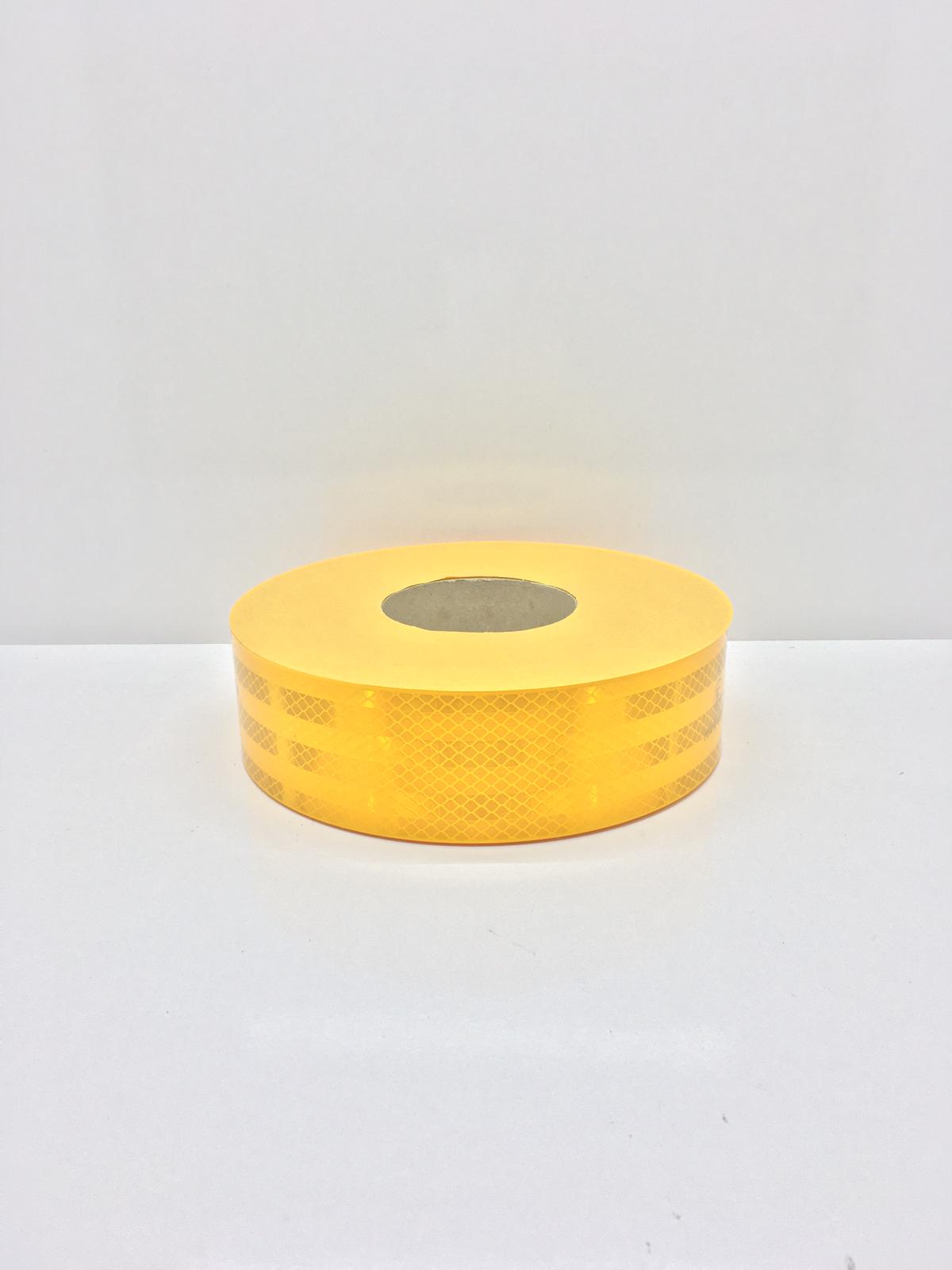 Pakkens Ece 104 Uyumlu 3m Reflektif şerit Reflektör Bant 50 Metre (1 Top) Sarı