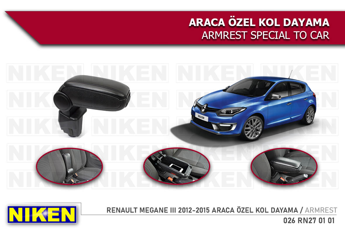 Renault Megane ııı 2012-2015 Kolçak Araca özel Kol Dayama