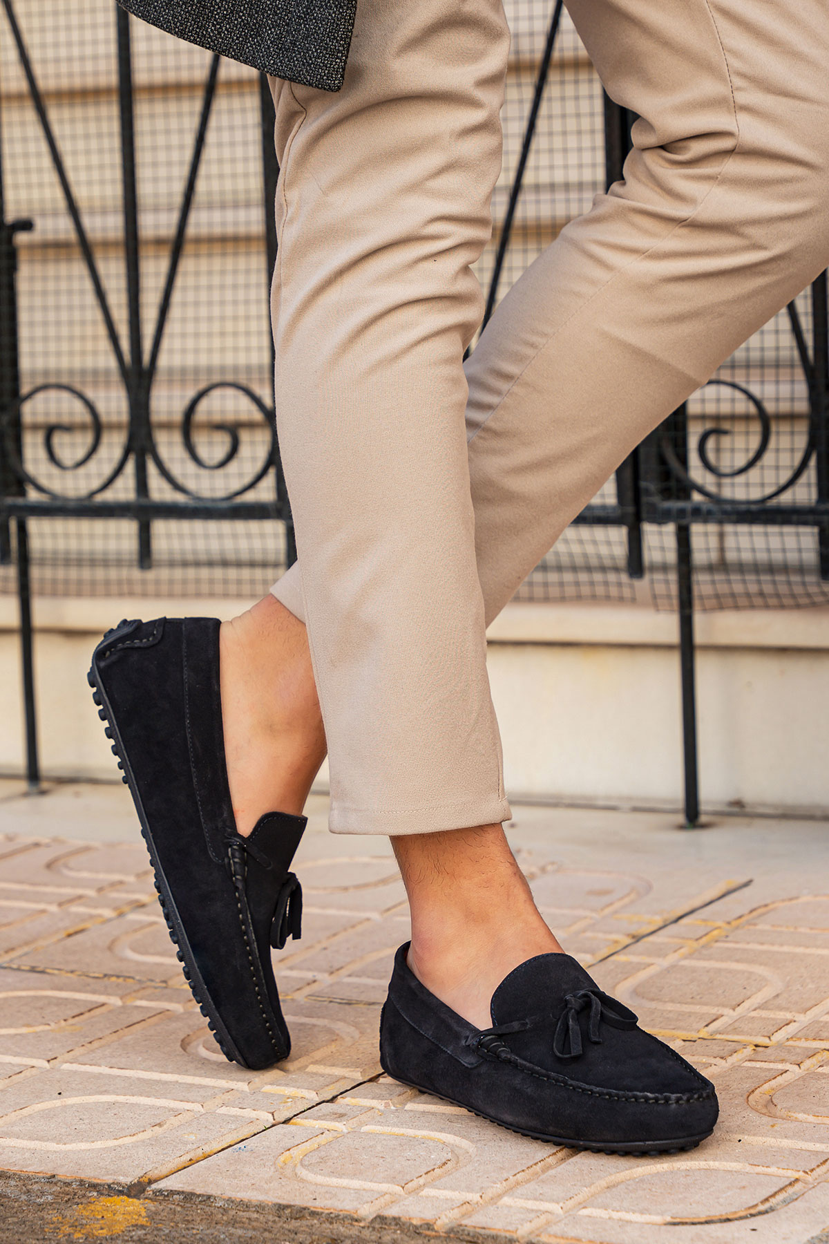 Dikişli Hakiki Deri Erkek Makosen