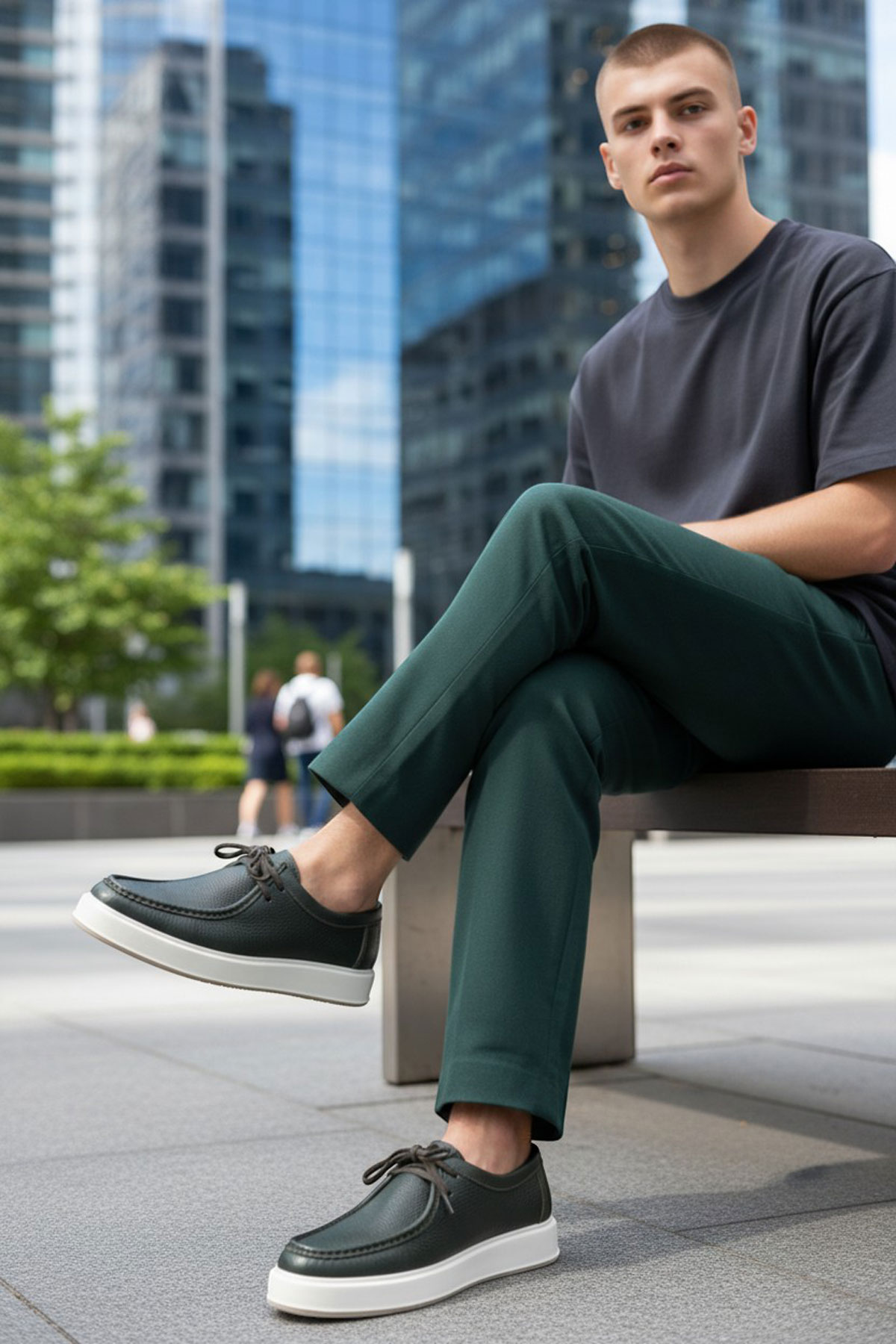 Мужские кроссовки из натуральной кожи