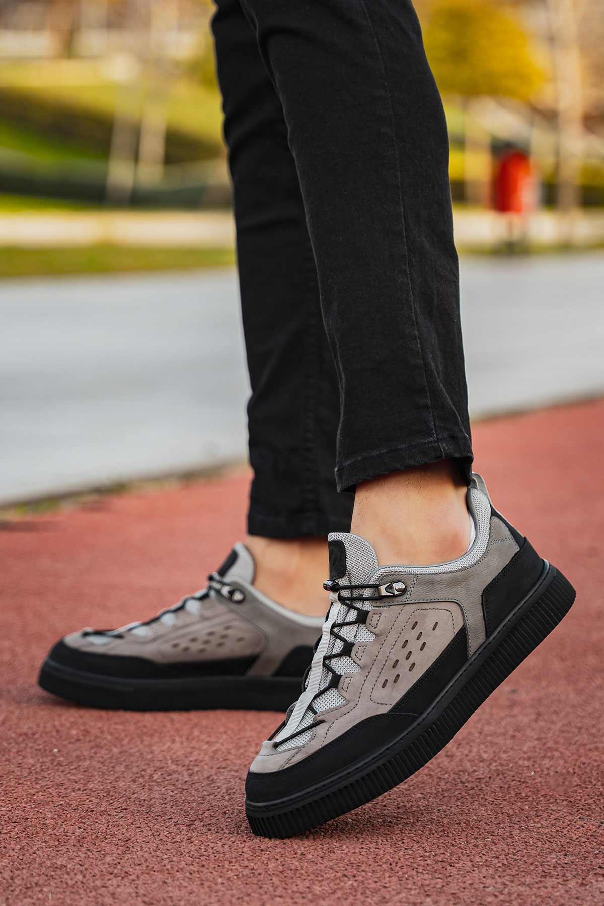 Мужские кроссовки из натуральной кожи и нубука