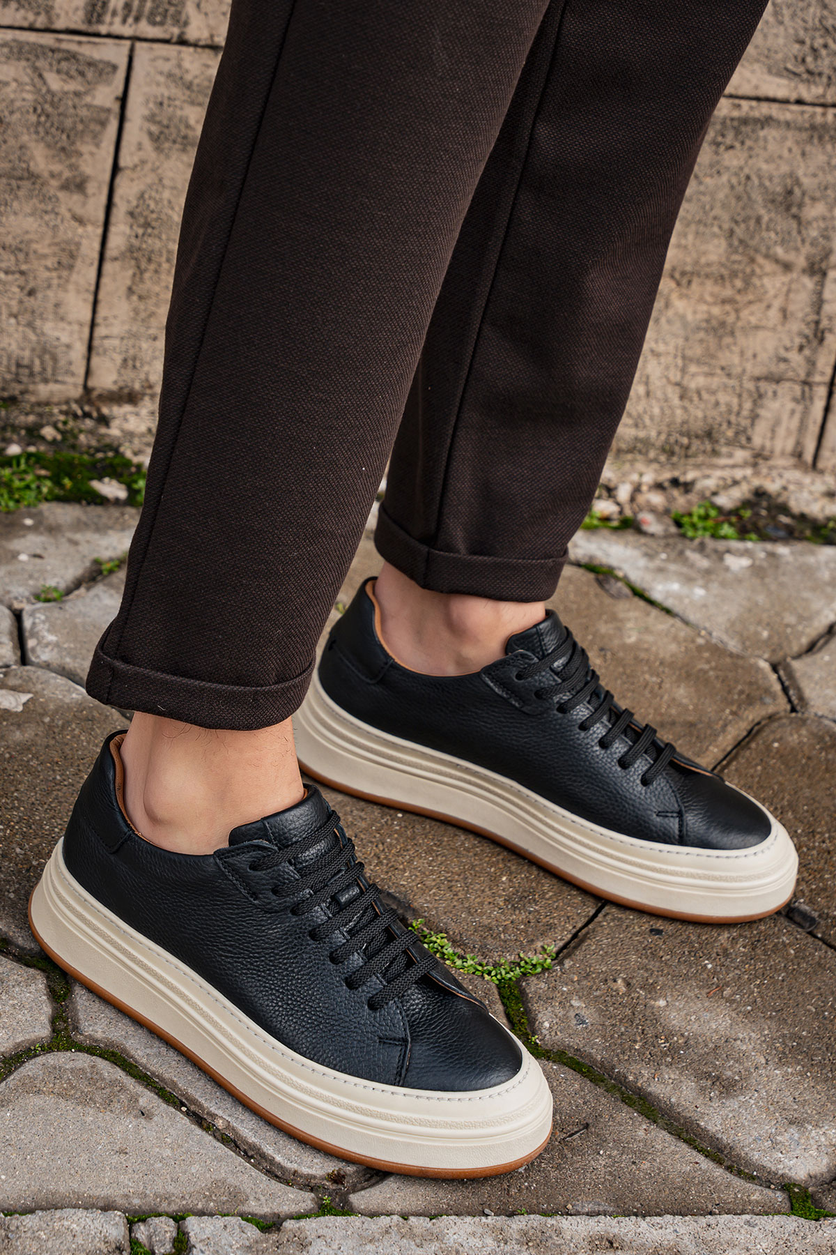 Мягкие мужские кроссовки из натуральной кожи