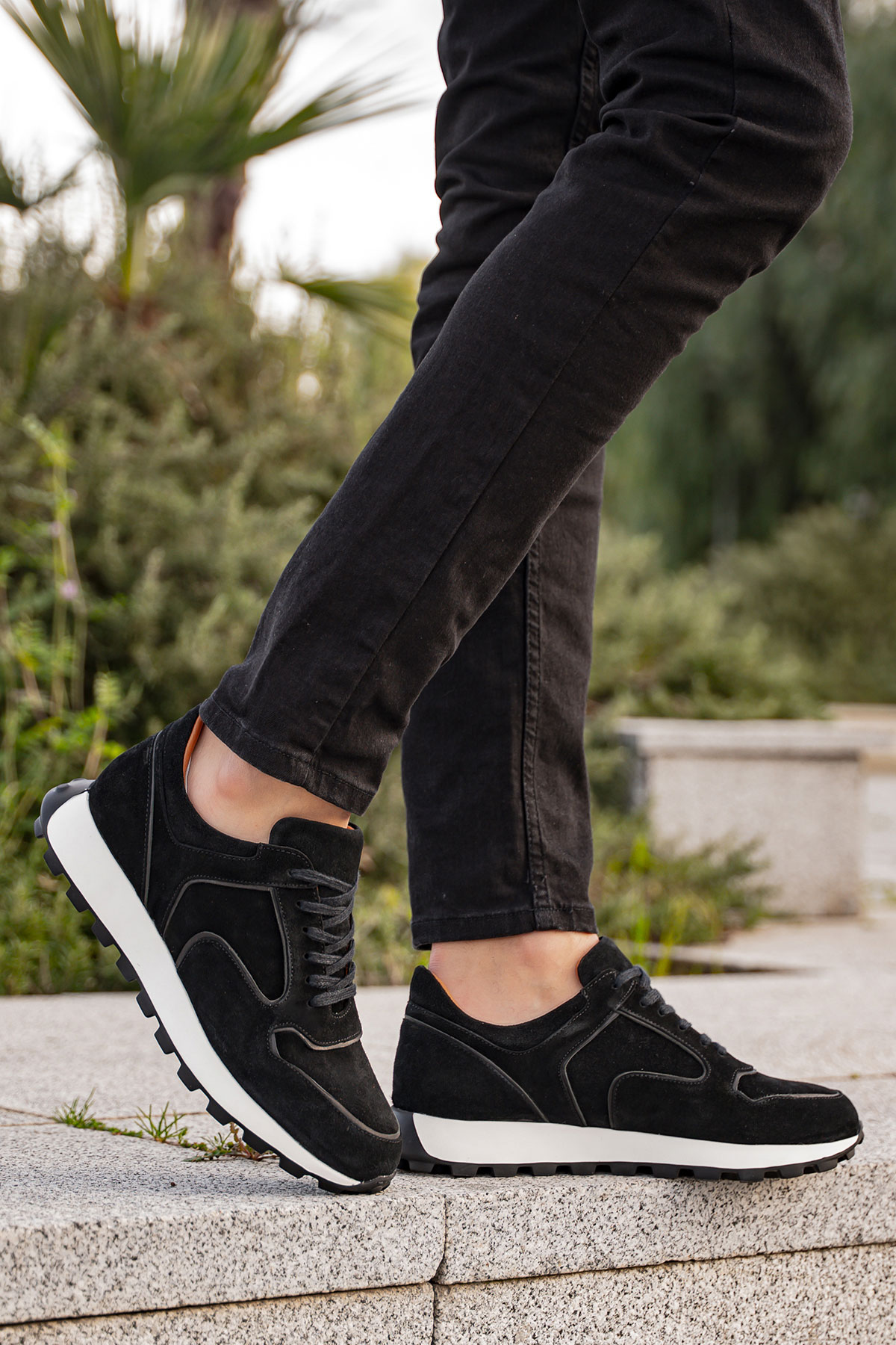 Мужские кроссовки из натурального нубука