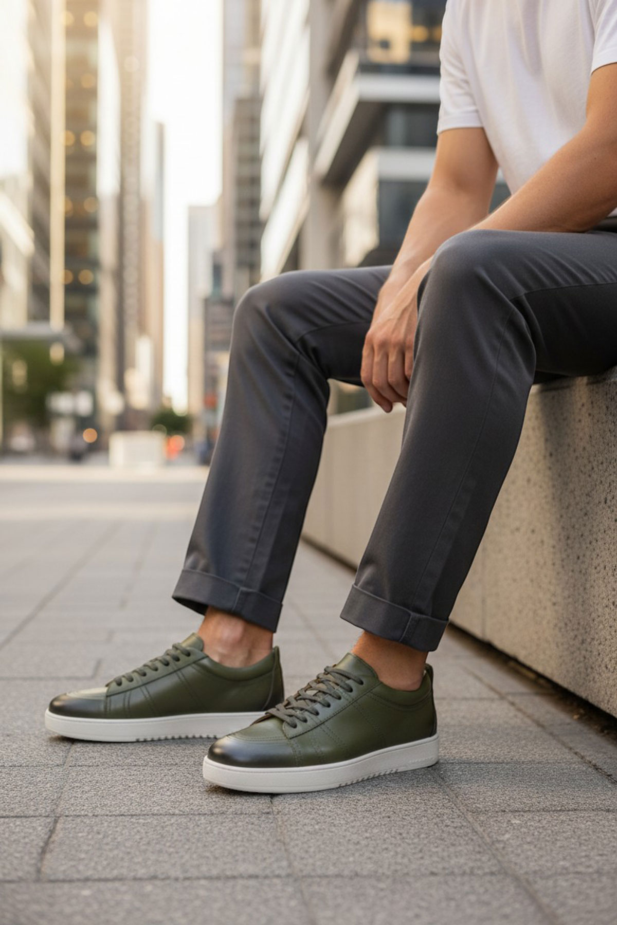 Premium İç Dış Deri Günlük Erkek Sneaker