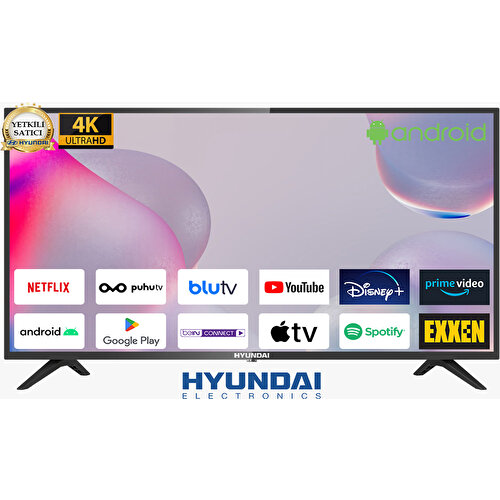 Hyundai 65HYN2104 4K Ultra HD 65'' 165 Ekran Uydu Alıcılı Android Smart LED TV