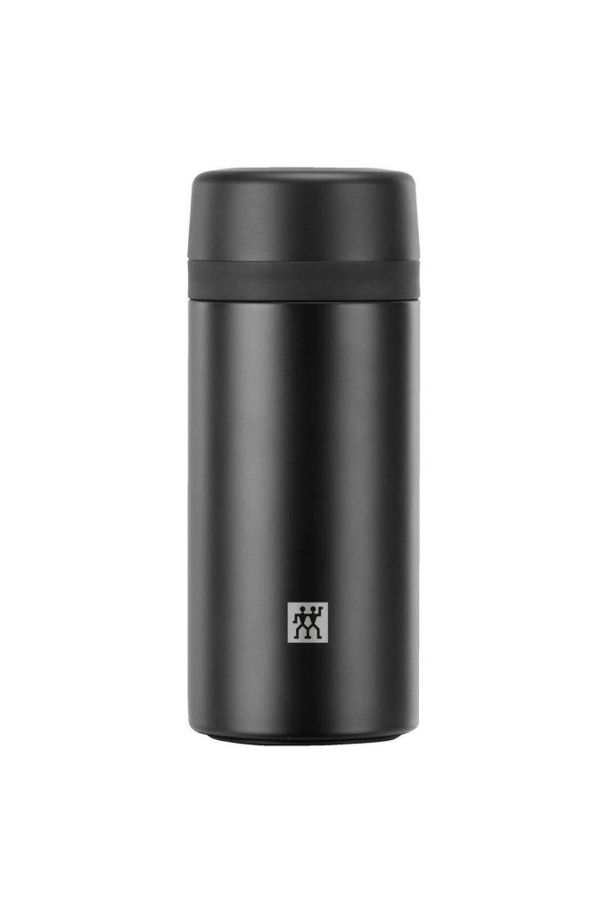 ZWILLING Süzgeçli Termos Matara 420 ml Siyah