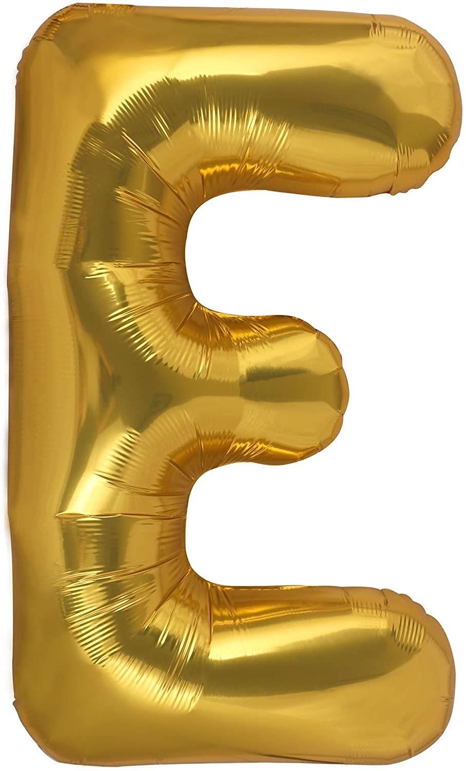 1 Metre Harf Folyo Balon Altın Renk E Harf 100Cm 40İnç