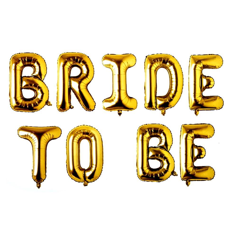 Bride To Be Yazi Set Gold Altin Renk 40Cm Harfler