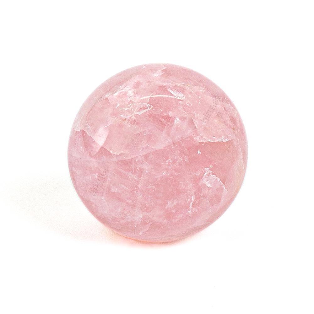 Doğal Taş Küre Pembe Kuvars Taşı (pink quartz) Medium