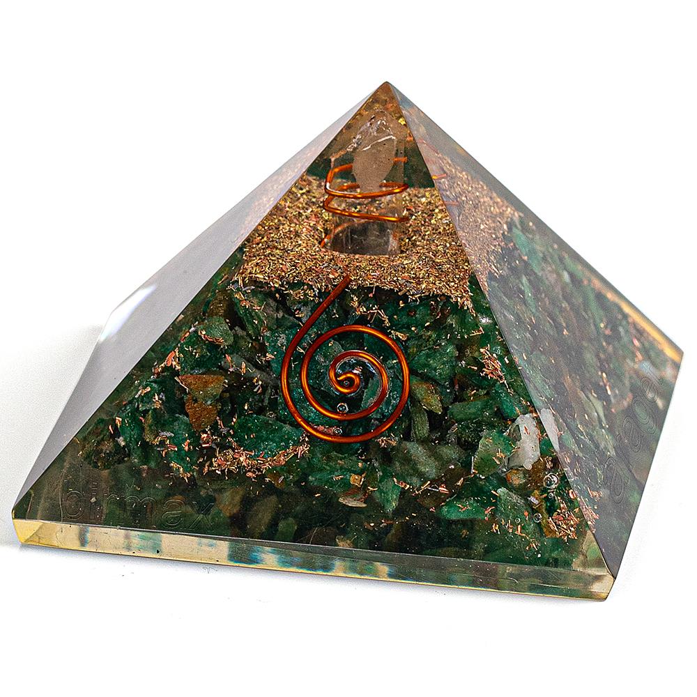 Doğal Taş Orgonit Piramit Yeşil Aventurin Large