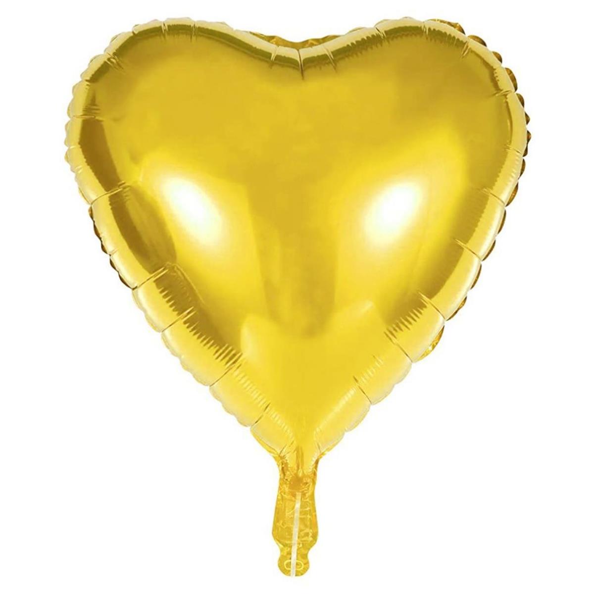 Folyo Kalp Balon 10inch 25cm Altın 2li paket