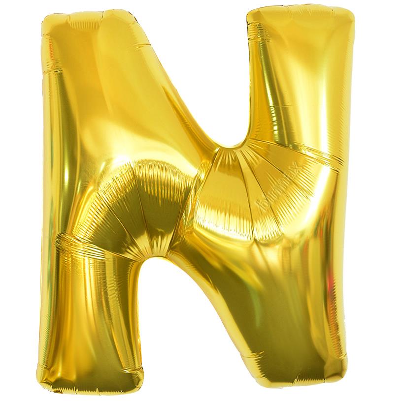Harf Folyo Balon Altın Gold N Harfi 32inç 80cm