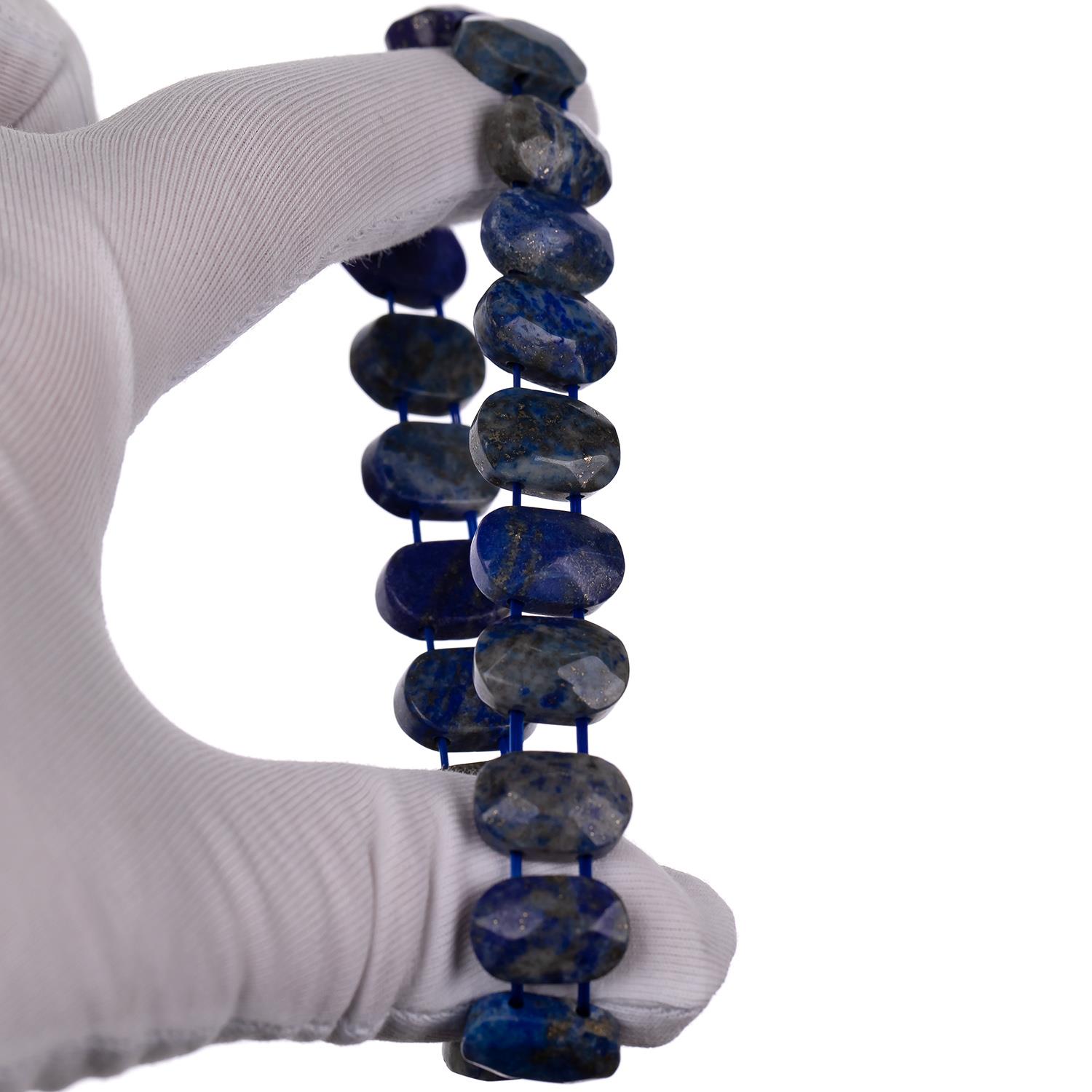 Lapis Lazuli Doğal Taş Bileklik Lastikli G3