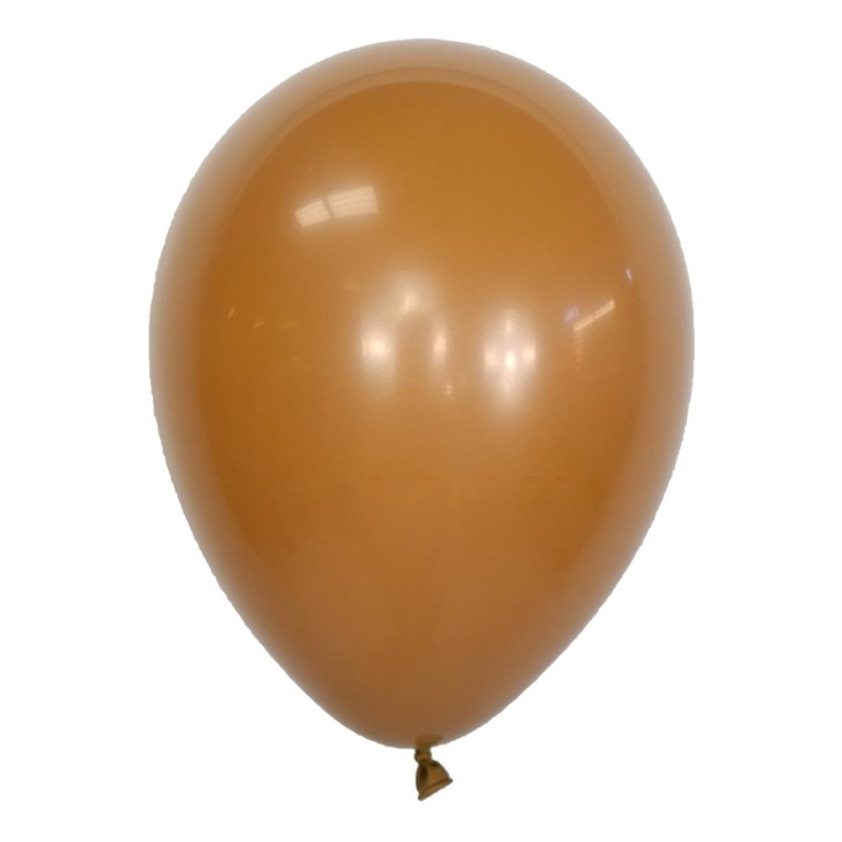 Metalik Latex Balon Kahverengi 12inch 30cm 10adet