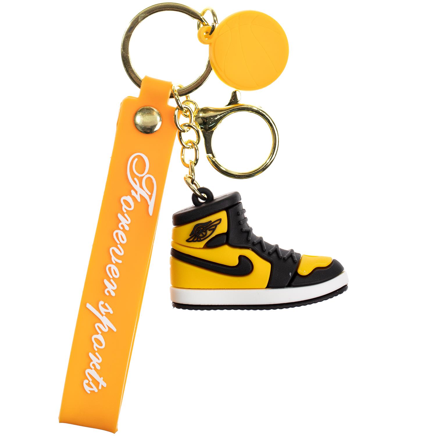 Silikon Lüx Anahtarlık 3D Sarı Basket Ayakkabısı Kod:12-07