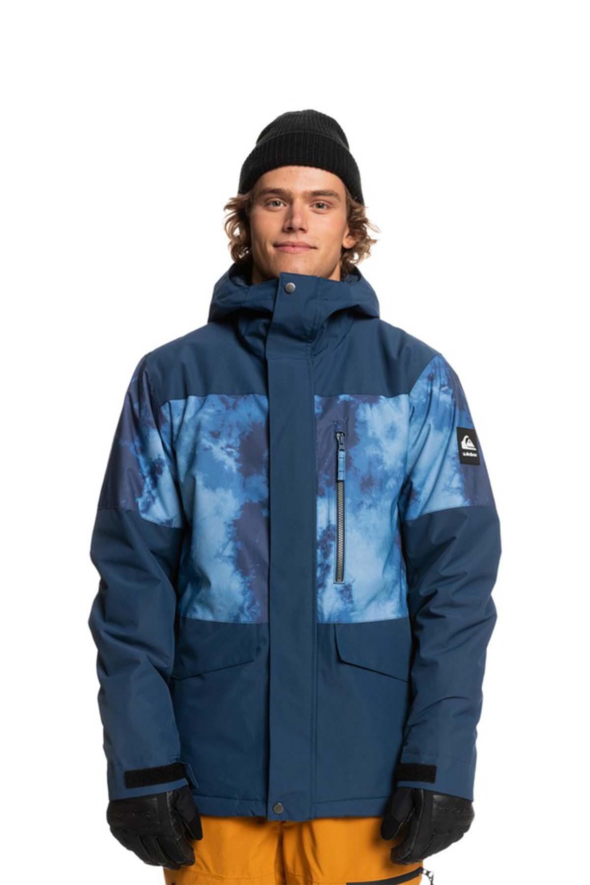  Quiksilver MISSION PRINTED BLOCK JK Erkek Snowboard Ceketi EQYTJ03339