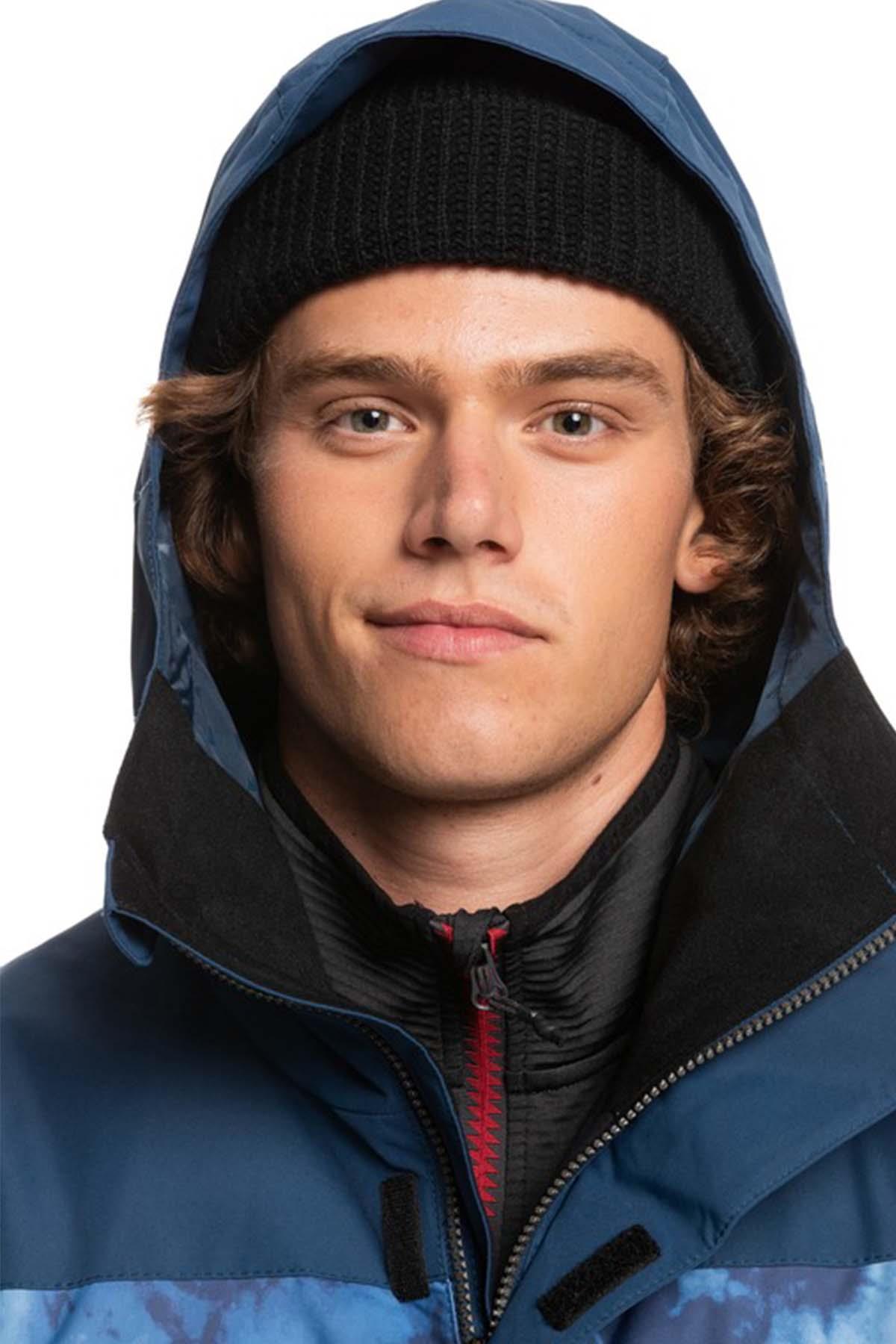  Quiksilver MISSION PRINTED BLOCK JK Erkek Snowboard Ceketi EQYTJ03339