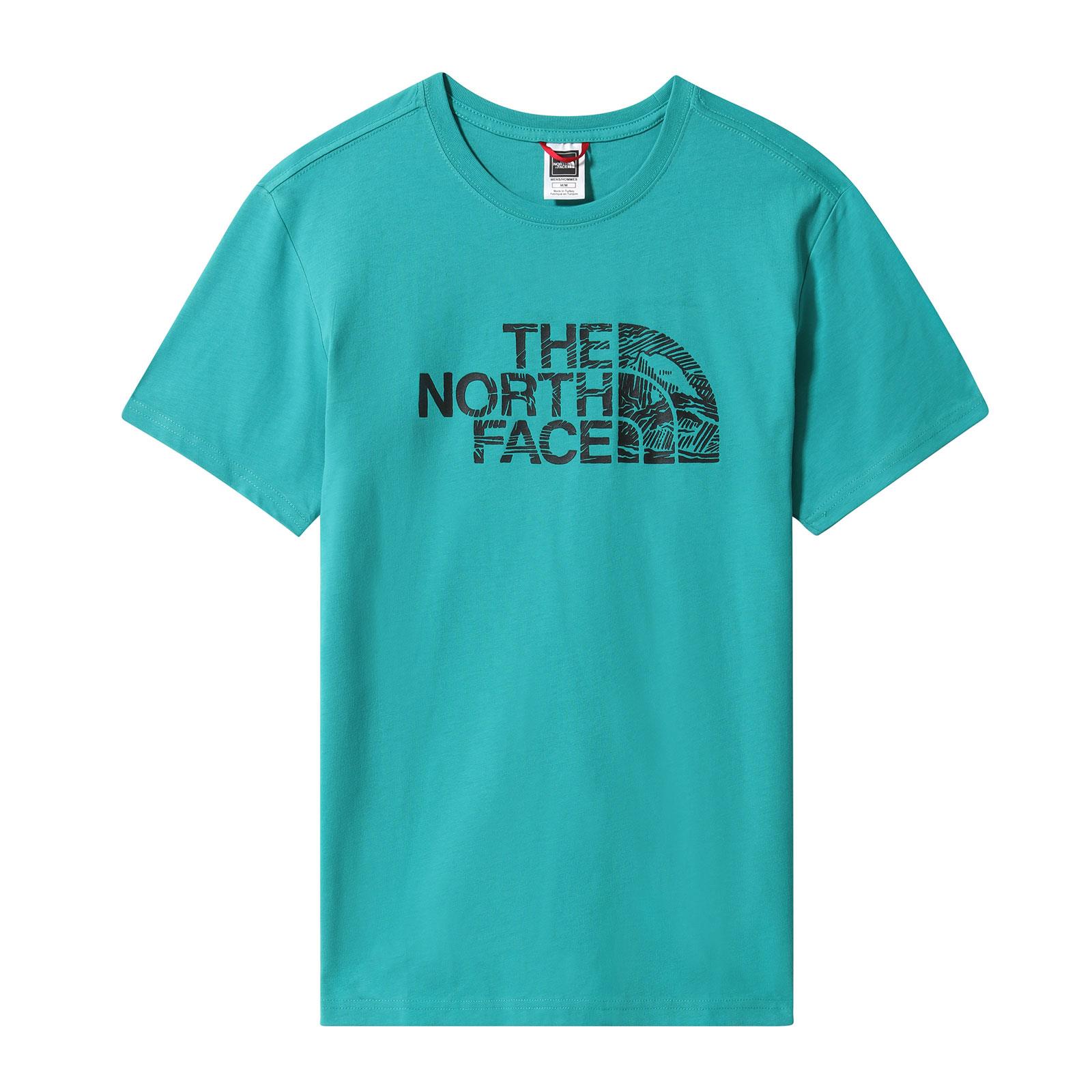  The North Face Erkek  S/S WOODCUT DOME TEE-EU NF00A3G1ZCV1