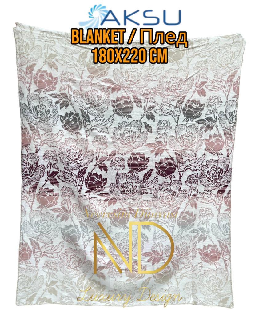 Aksu Amarente Pembe Çift Kişilik Battaniye