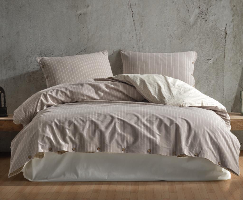 Clasy Butik Native Serisi Çift Kişilik Nevresim Takımı Norma v2 Gri