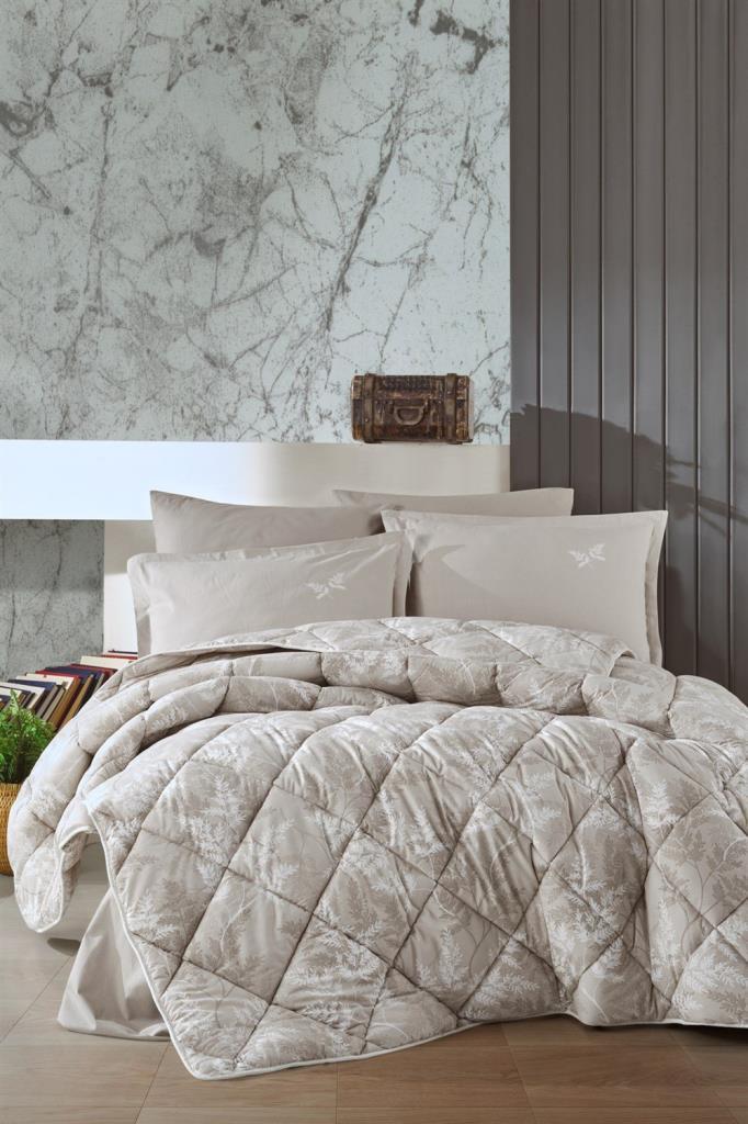 Clasy Çift Kişilik Ranforce Uyku Seti Natur v2 Gri