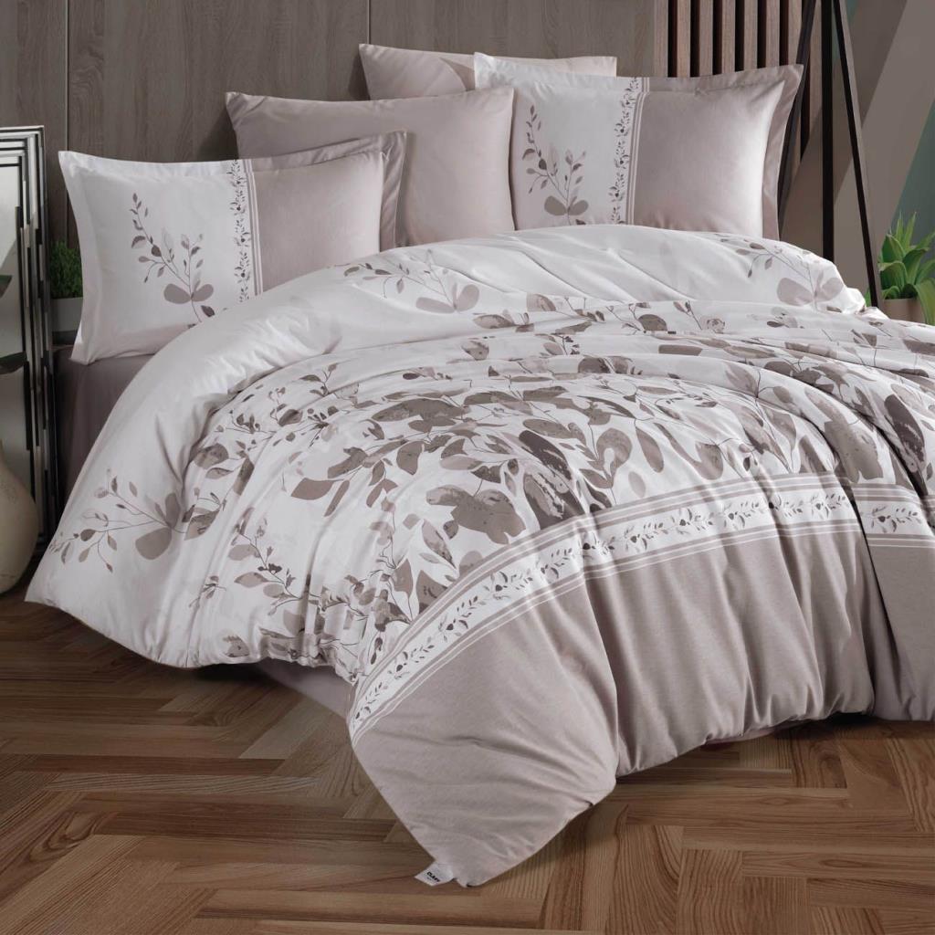 Clasy Ranforce Nevresim Takımı Çift Kişilik Falmari v1 Bej