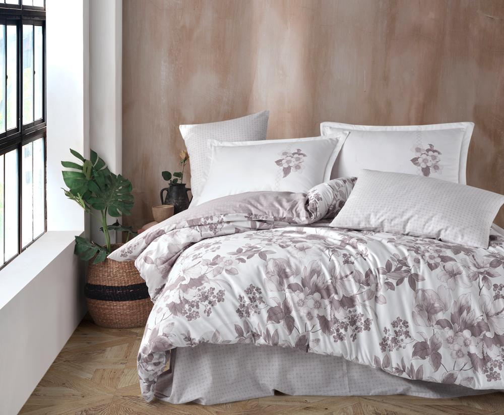 Clasy Ranforce Nevresim Takımı Çift Kişilik Miarosa v2 Kahve